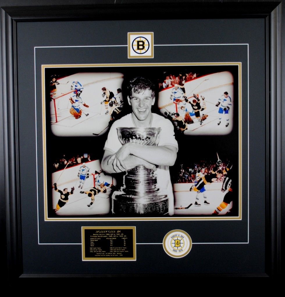 Bobby Orr "THe Goal" collage Touchstone Sports Sports Memorabilia